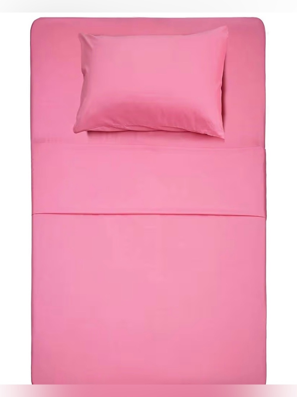 Soft Pink Bed Sheet Set - Premium Solid Color Bedding